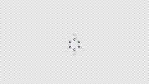 Cyclohexane C6H12 Lewis Structure Animation Clean No Text Alpha 4K Видео 339310918