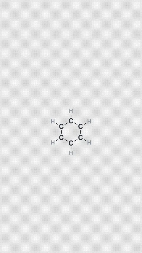 Cyclohexane C6H12 Lewis Structure Clean No Text Alpha 4K Vertical 9x16 Light Видео 339506674