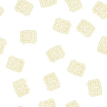 Cyclometer device glyph vector seamless pattern Illustrazione stock