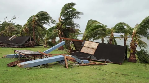 Cyclone aftermath Stock Footage 50303199