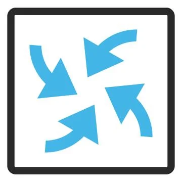 Cyclone Arrows Framed Vector Icon Free Stock Illustration