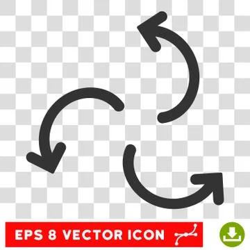 Cyclone Arrows Round Vector Eps Icon Stock Illustration