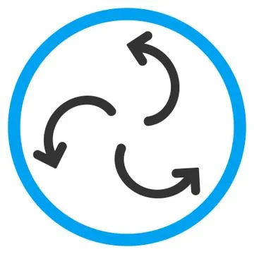 Cyclone Arrows Rounded Icon Stock Illustration
