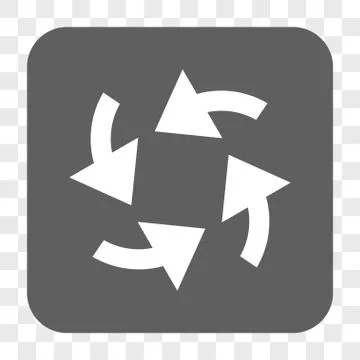 Cyclone Arrows Rounded Square Button 스톡 일러스트