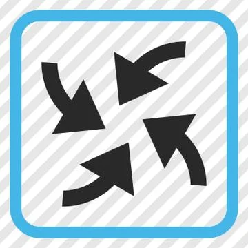 Cyclone Arrows Vector Icon In a Frame Stock Illustration