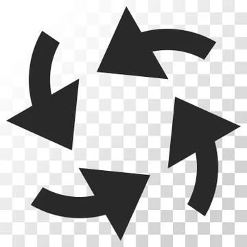 Cyclone Arrows Vector Icon Stock Illustration