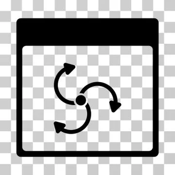 Cyclone Calendar Page Vector Icon Stock Illustration