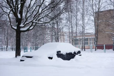The cyclone Emma in Brisov-city Stock Photos