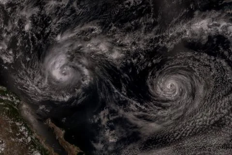 Cyclone over planet Earth. Elements of this image are furnished by NASA Fotos Stock