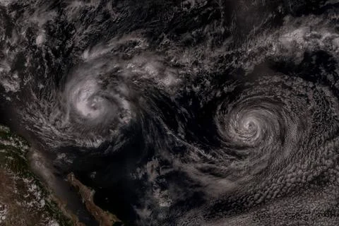 Cyclone over planet Earth. Elements of this image are furnished by NASA Cy... Fotos Stock