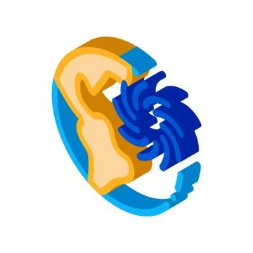 Cyclone Planet isometric icon vector illustration Stock Illustration