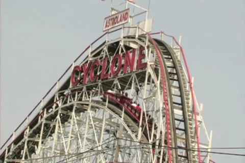 Cyclone Sign with car going up Stock Footage 8540284