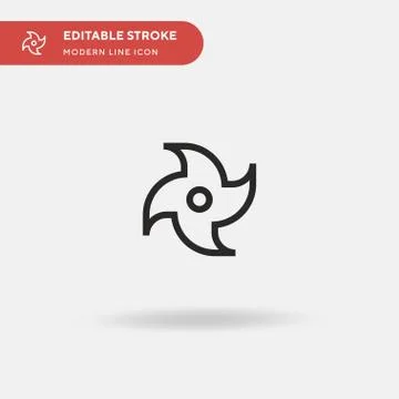 Cyclone Simple vector icon. Illustration symbol design template for web mobil Stockillustratie