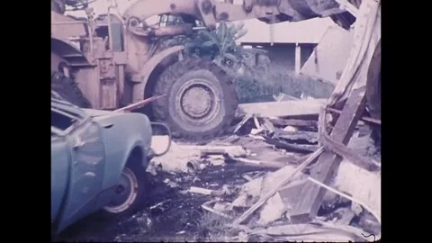 Cyclone Tracy Aftermath in Darwin, Australia, 1975 Stock Footage 339277178