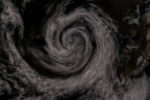 Cyclone - view from space. Elements of this image are furnished by NASA Foto stock