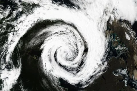Cyclone - view from space. Elements of this image are furnished by NASA Фото