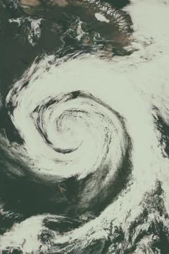 Cyclone - view from space. Elements of this image are furnished by NASA Stockfoto's