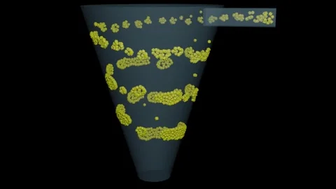 Cyclonic separator. 3d animation render Stock-Footage 252688036