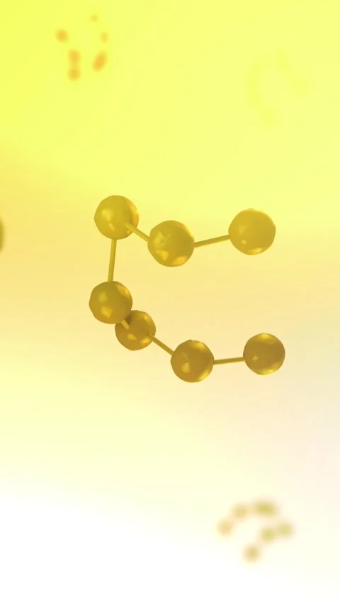 Cyclooctasulfur or Sulfur Molecular Structure in Microscopic Environment - V Stock Footage 338366488