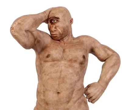 Cyclop isolated on white background Stock Illustration