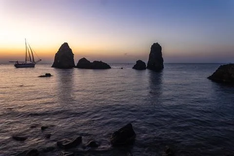 The Cyclops seafront Stock Photos