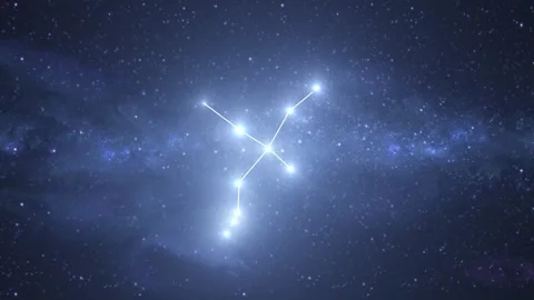 Cygnus Constellation Star Map Animation Stock Footage 333275606