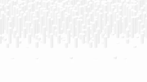 Cylinder bar 3D virtual isometric shuffle wave pattern, Blockchain technology Stock Footage 110885576