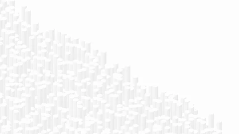Cylinder bar 3D virtual isometric shuffle wave pattern, Blockchain technology Stock Footage 111414500