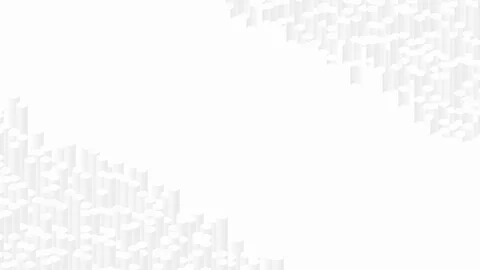 Cylinder bar 3D virtual isometric shuffle wave pattern, Blockchain technology Stock Footage 111414654