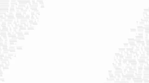 Cylinder bar 3D virtual isometric shuffle wave pattern, Blockchain technology Stock Footage 111414702