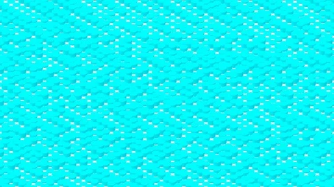 Cylinder box 3D virtual isometric shuffle wave pattern, Blockchain technology Stock Footage 111374567