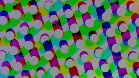 Cylinder Grid Background 1 (top view) 4k Video stock 73002450