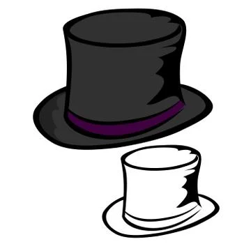 Cylinder Hat Stock Illustration