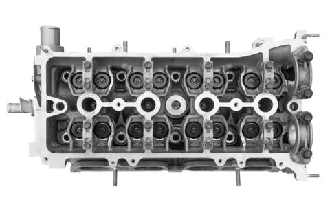 Cylinder head combustion engine Stock Photos