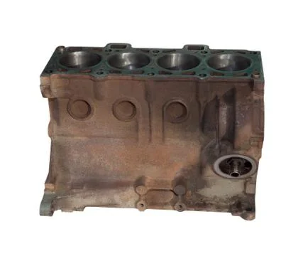 The cylinder head of the engine Stock Photos