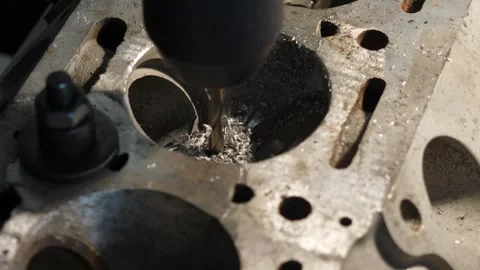 Cylinder head fine tuning for high performance engines Stock Footage 324507341