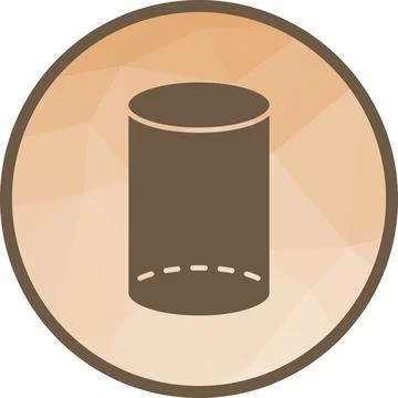 Cylinder icon vector image. Stock Illustration