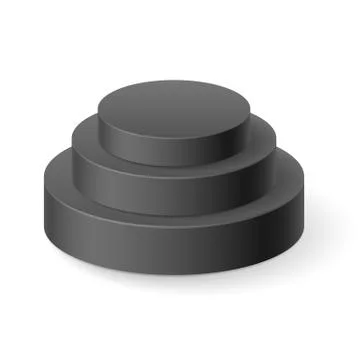 Cylinder pyramid Stock Illustration