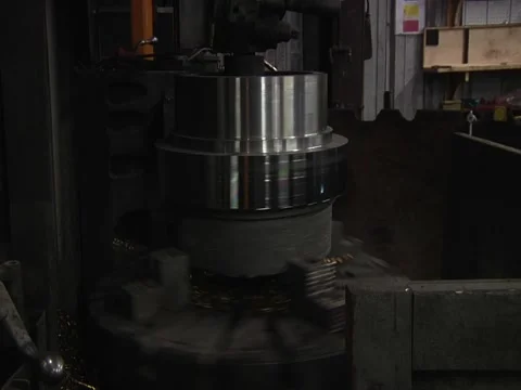 Cylinder On Spinning Machine Stock Footage 1091989