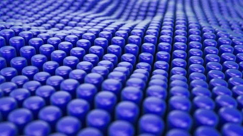 Cylinder wave animations Stock Footage 89639545
