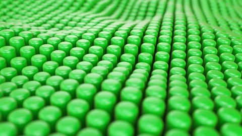 Cylinder wave animations Stock Footage 89639547