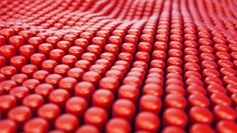 Cylinder wave animations Stock Footage 89639554