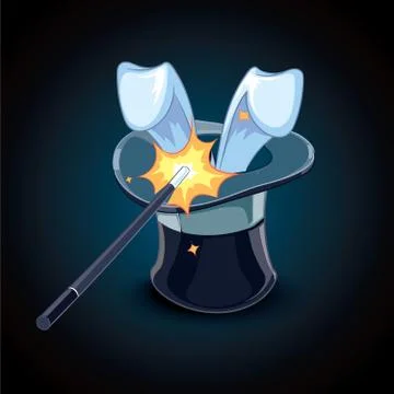 Cylinder of the wizard Stock Illustration