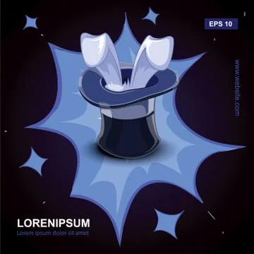 Cylinder of the wizard Illustrazione stock