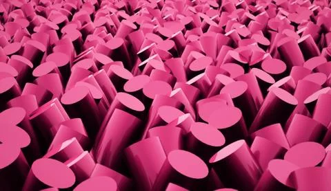 Cylinders abstract background Stock Illustration