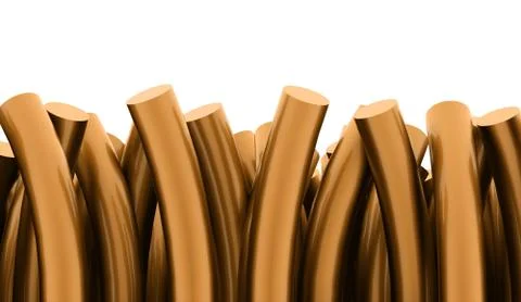 Cylinders abstract background Stock Illustration