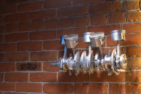 Cylinders from engine Stock Photos