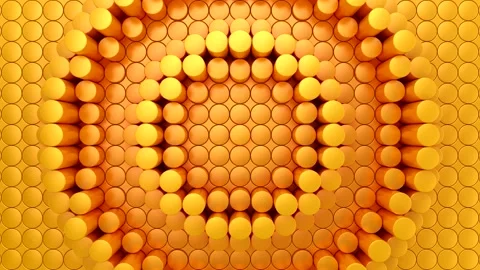 Cylinders Form A Wave Stock Footage 149751014