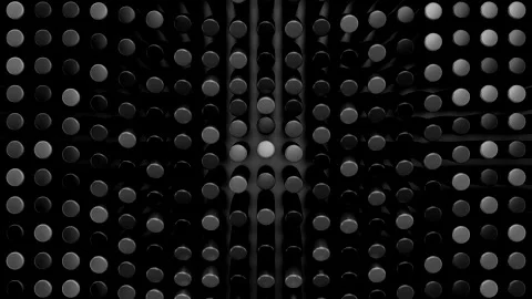 Cylinders Form a Wave Stock Footage 243605643