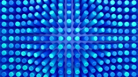 Cylinders Form a Wave Stock Footage 243940312